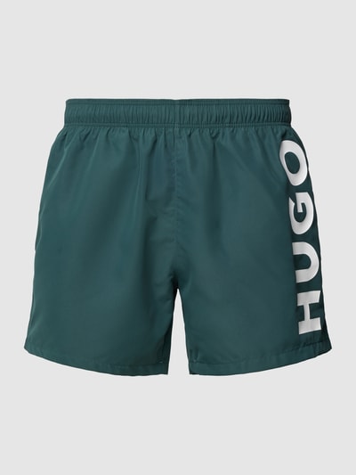 HUGO Badehose mit Label-Print Modell 'ABAS' Bottle 1