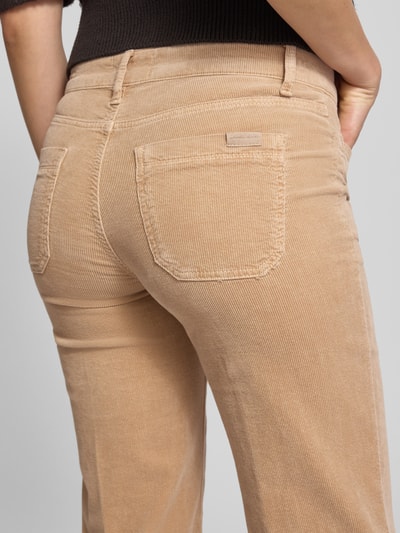 Cambio Bootcut corduroy broek met steekzakken, model 'TESS' Zand - 3