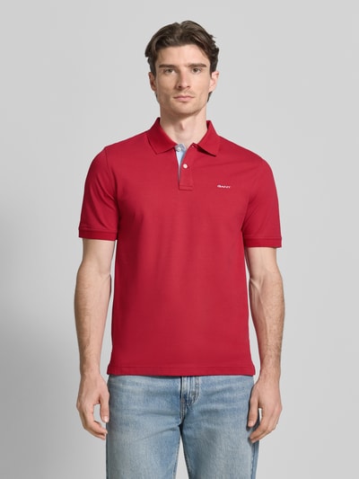 GANT Regular Fit Poloshirt mit Logo-Stitching Rot 4