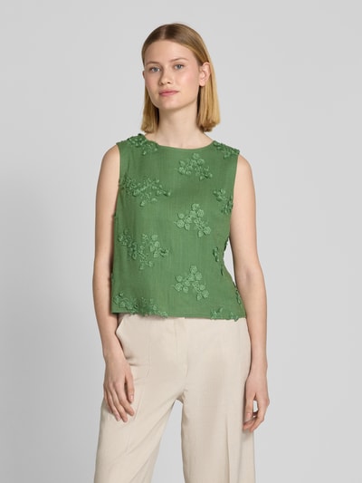 Apricot Regular fit blousetop met stitchings Groen - 4