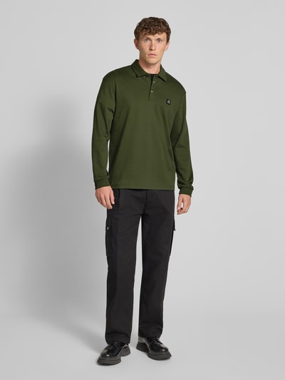HUGO Poloshirt mit Label-Detail Modell 'Dargenpolo' Dunkelgruen 1