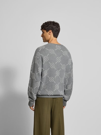DAILY PAPER Pullover mit gerippten Abschlüssen Mittelgrau 5