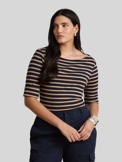 Lauren Ralph Lauren Slim fit t-shirt van katoenmix Marineblauw - 6
