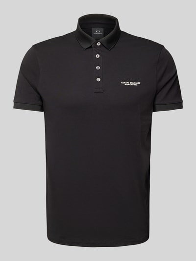 ARMANI EXCHANGE Poloshirt mit Label-Print Black 2