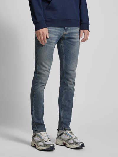 Tommy Jeans Slim fit jeans in 5-pocketmodel, model 'SCANTON' Donkerblauw - 4