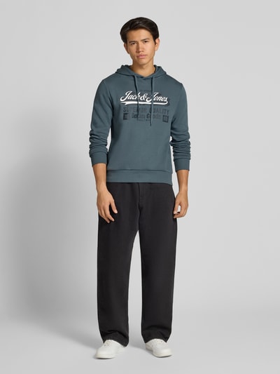 JACK & JONES Hoodie mit Kapuze Blau 1