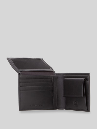 Valentino Bags Portemonnaie aus Rindsnappa mit Münzfach Black 3