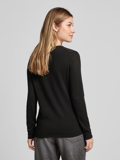 Tom Tailor Regular fit pullover met V-hals Zwart - 5