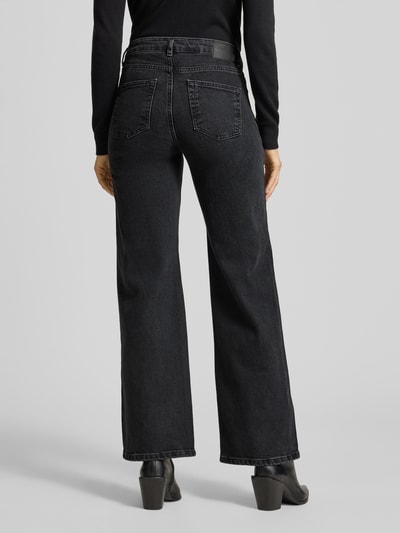 My Essential Wardrobe Jeansy o kroju straight fit z wpuszczanymi kieszeniami Antracytowy 5