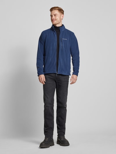 COLUMBIA Fleecejacke mit Label-Stitching Modell 'Fast Trek' Marine 1