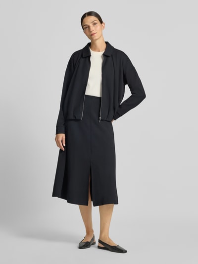 Christian Berg Woman Sweatjacke mit Umlegekragen Black 1