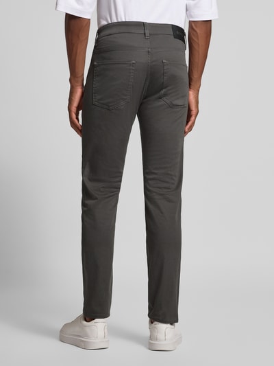 BOSS Slim Fit Hose aus Baumwoll-Mix Modell 'DELAWARE' Anthrazit 5