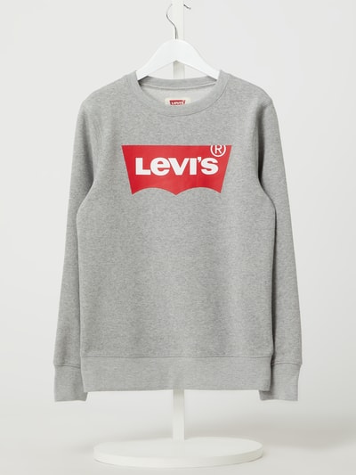 Levi’s® Kids Sweatshirt mit Logo Mittelgrau Melange 1