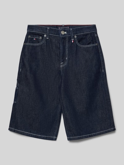 Tommy Hilfiger Teens Baggy Jeansshorts aus Baumwoll-Lyocell-Mix Dunkelblau 1