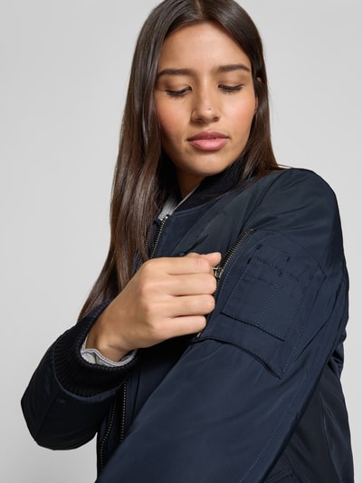 Original Bombers Bomberjack met labelpatch Marineblauw - 3