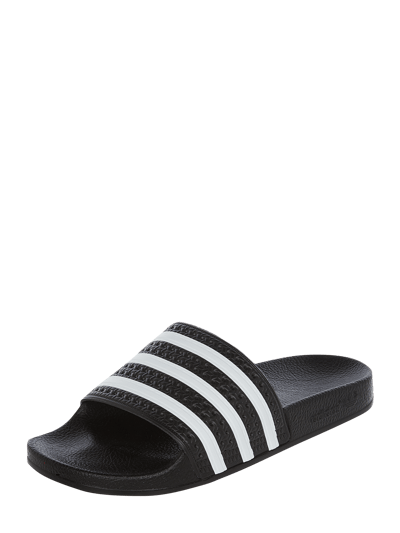 adidas Originals Slippers met logostrepen in zwart online kopen P C