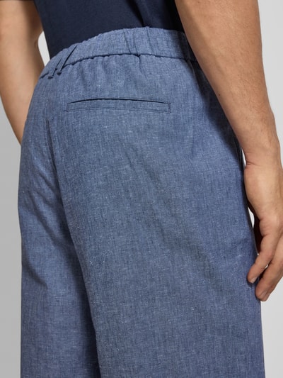 Matinique Regular Fit Chino aus Leinen-Baumwoll-Mix Modell 'hart' Blau 3