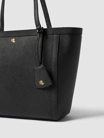 Lauren Ralph Lauren Tote Bag aus Leder mit Label-Applikation Modell 'CLARE' Black 3