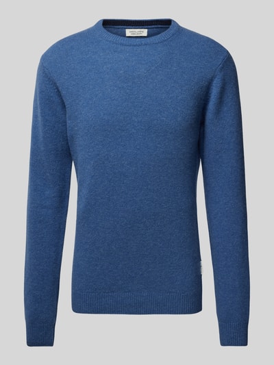 Casual Friday Gebreide pullover met structuurmotief, model 'Karl' Koningsblauw gemêleerd - 2