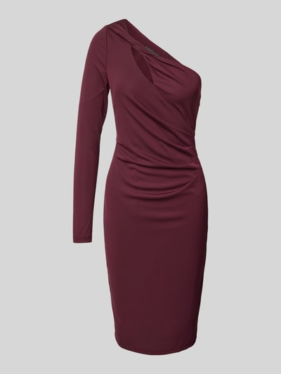 Lauren Ralph Lauren Knielanges Cocktailkleid mit Cut Out Modell 'KASHERN' Bordeaux 2