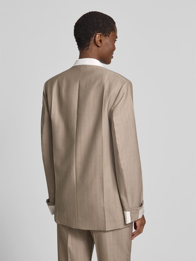 Victoria Beckham relaxed fit blazer van zuivere scheerwol Lichtgrijs - 5