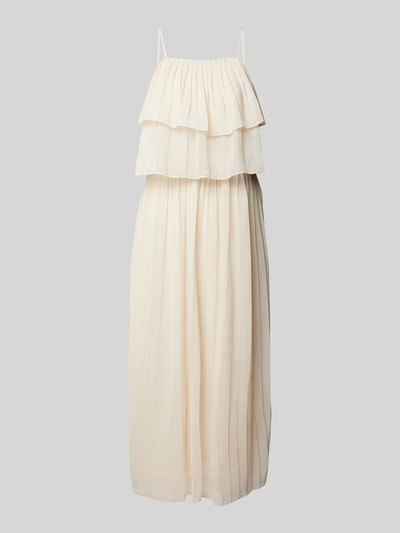 Vila Maxikleid mit Volants Modell 'CHIFFON' Offwhite 2