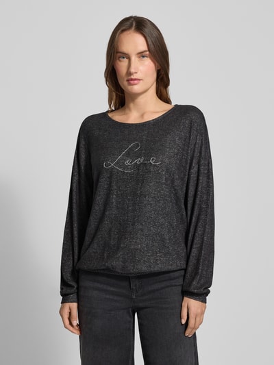 Tom Tailor Bluza o kroju regular fit z mieszanki wiskozy Antracytowy 4