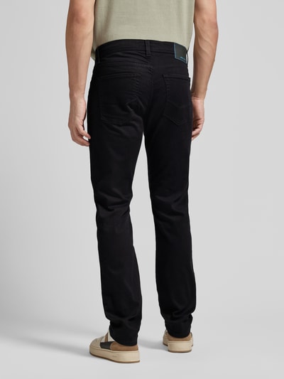 Pierre Cardin Tapered Fit Jeans mit Label-Patch  Modell 'Lyon' Black 5