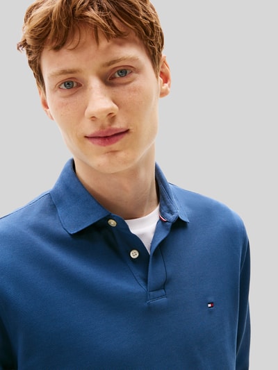 Tommy Hilfiger Regular Fit Poloshirt aus Baumwoll-Mix  Jeansblau 3