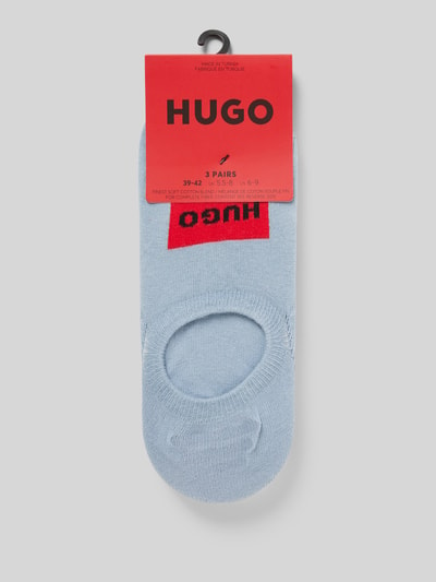 HUGO Füßlinge mit Label-Detail im 3er-Pack Hellblau 3