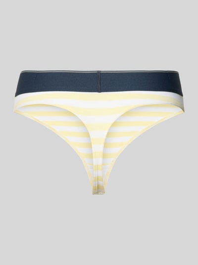 Calvin Klein Underwear String mit elastischem Label-Bund Hellgelb 3