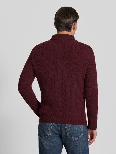 Polo Ralph Lauren Regular Fit Pullover aus Woll-Kaschmir-Mix Bordeaux 5