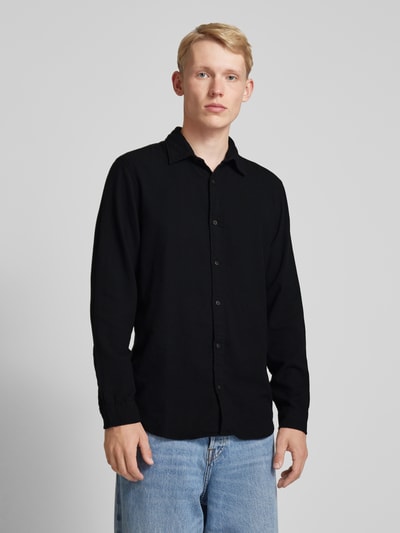 Jack & Jones Regular Fit Freizeithemd mit Kentkragen Modell 'JOSHUA' Black 4