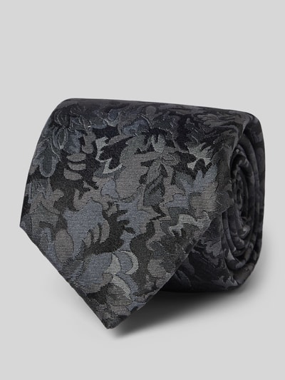 JOOP! Collection Seidenkrawatte mit Strukturmuster Black 1