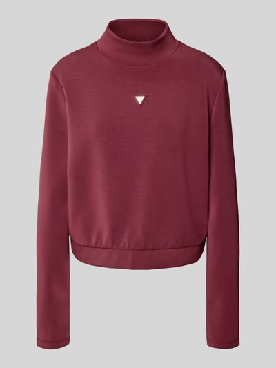 Guess Activewear Sweatshirt met opstaande kraag, model 'OLYMPE' Bordeaux - 2