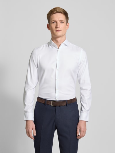 Jake*s Slim Fit Business-Hemd mit Haifischkragen Weiss 4