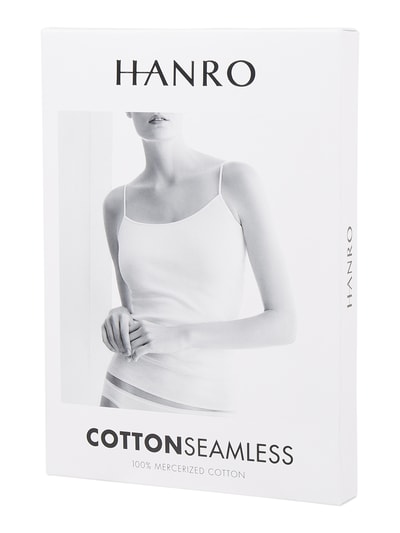 Hanro Unterhemd aus merzerisierter Baumwolle Modell 'Cotton Seamless' Black 3