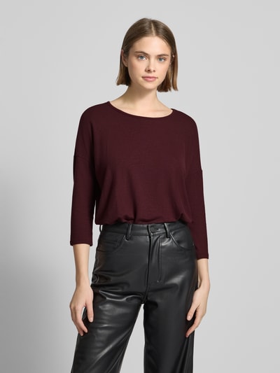 Only Comfort Fit 3/4-Shirt mit Viskose Modell 'GLAMOUR' Bordeaux 4