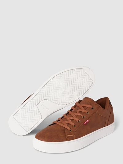 Levi’s® Acc. Sneaker in unifarbenem Design Modell 'COURTRIGHT' Cognac 4