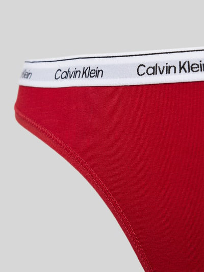 Calvin Klein Underwear String mit elastischem Label-Bund Rot 2