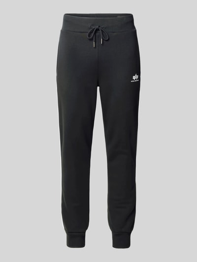 Alpha Industries Sweatpants mit Logo und elastischem Bund Black 2