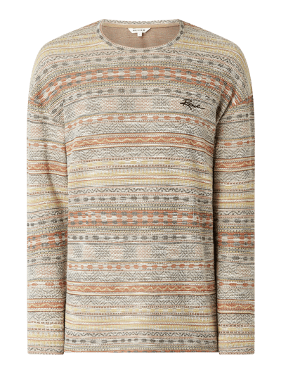 REVIEW Pullover aus Jacquard  Senf 2