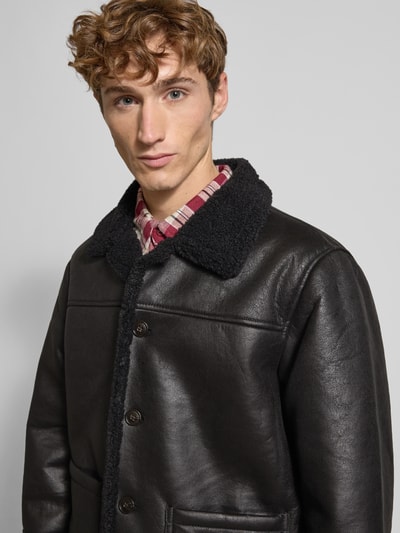 Jack & Jones Kurtka z listwą guzikową model ‘CAMBRIDGE’ Czarny 3