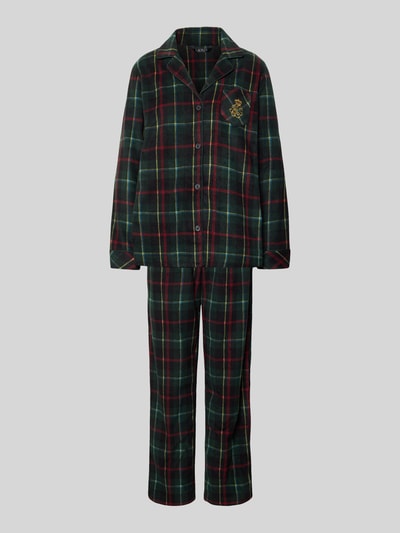 Lauren Ralph Lauren Pyjama met reverskraag Groen - 1