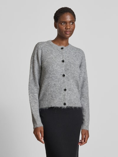 Vero Moda Kurtka z dzianiny o kroju regular fit z dodatkiem wełny model ‘NOVAH’ Średnioszary 4