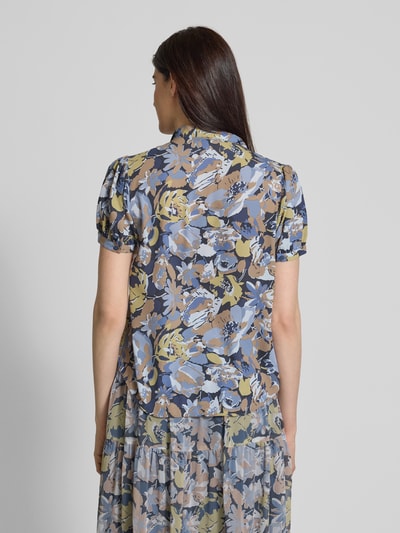 Lauren Ralph Lauren Regular Fit Schluppenbluse mit gelegten Falten Modell 'JALFRED' Blau 5