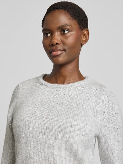 Christian Berg Woman Selection Regular fit pullover met mohairgehalte Beige gemêleerd - 3