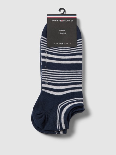 Tommy Hilfiger Sneakersocken mit Label-Detail im 2er-Pack Marine 3