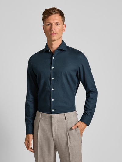 SEIDENSTICKER Koszula biznesowa o kroju regular fit z kołnierzykiem typu kent model ‘Casual’ Granatowy 4