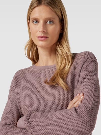 Tom Tailor Strickpullover mit Rundhalsausschnitt Mauve 3